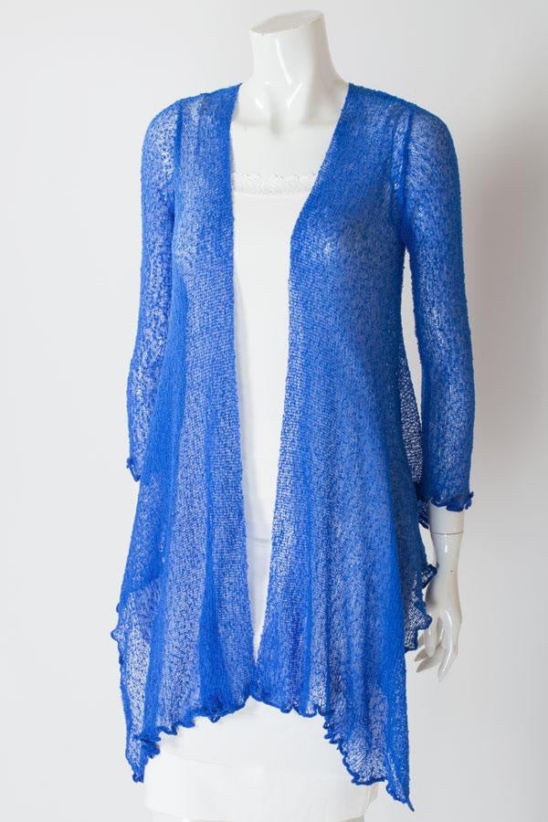 Electric Blue Long Shrug