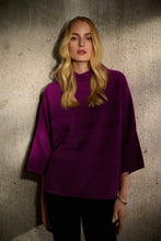 Load image into Gallery viewer, Sweater Knit Mock Neck Boxy Top by Joseph Ribkoff (available in plus sizes)
