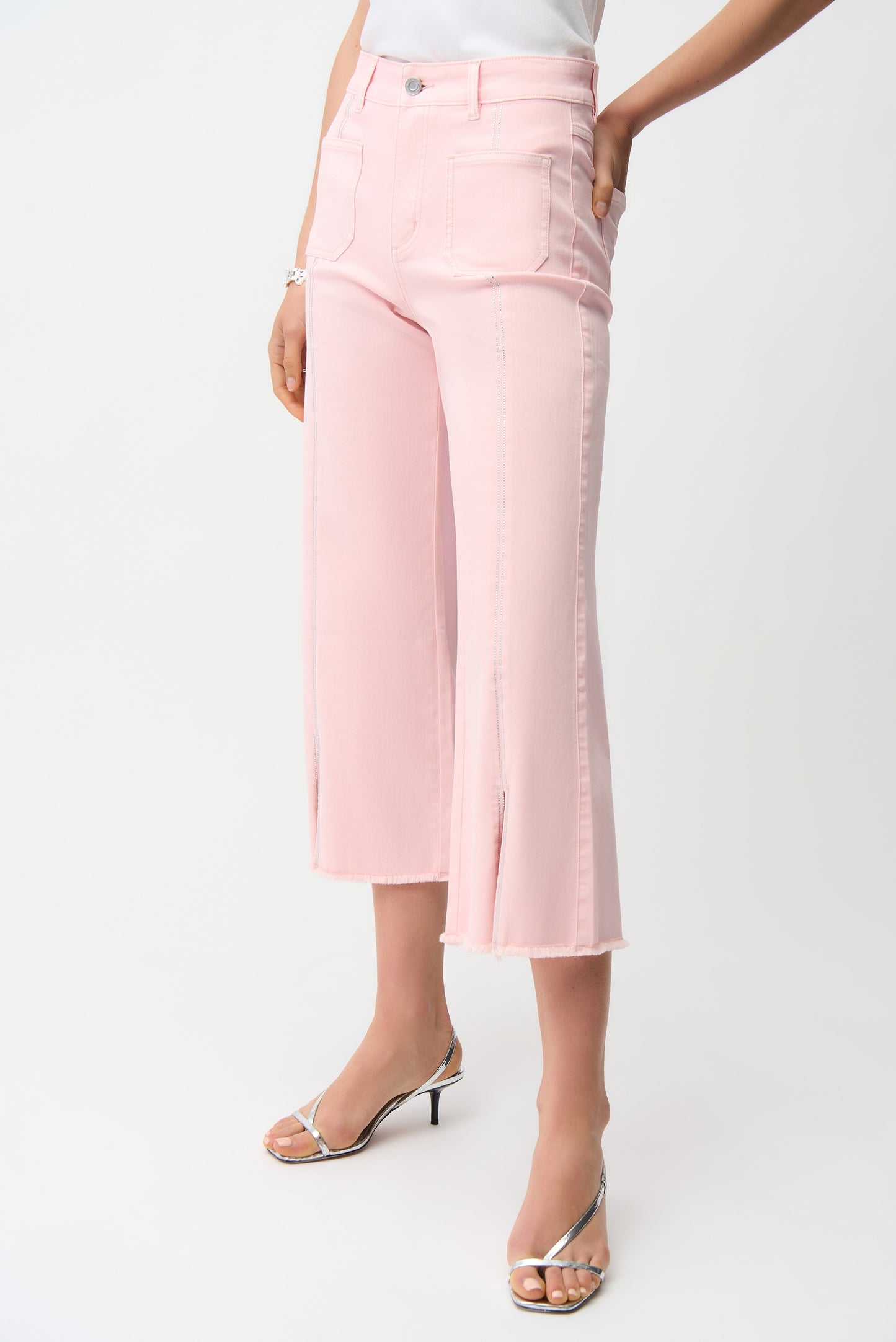 Pink Culotte Jeans