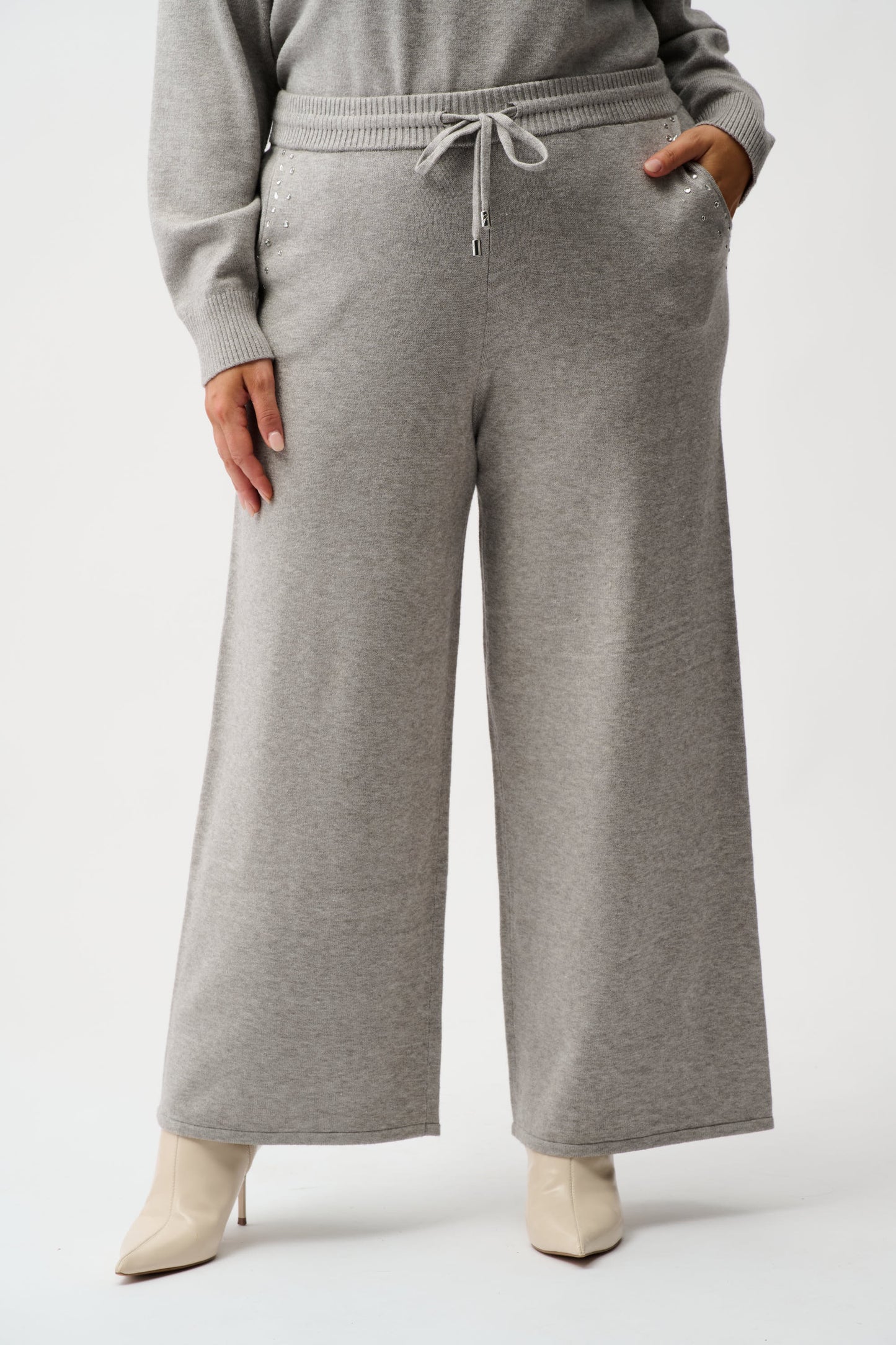 Wide Leg Pull-On Pants