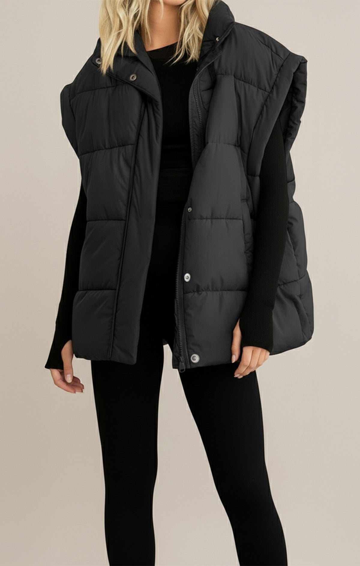 Quilted Boxy Vest