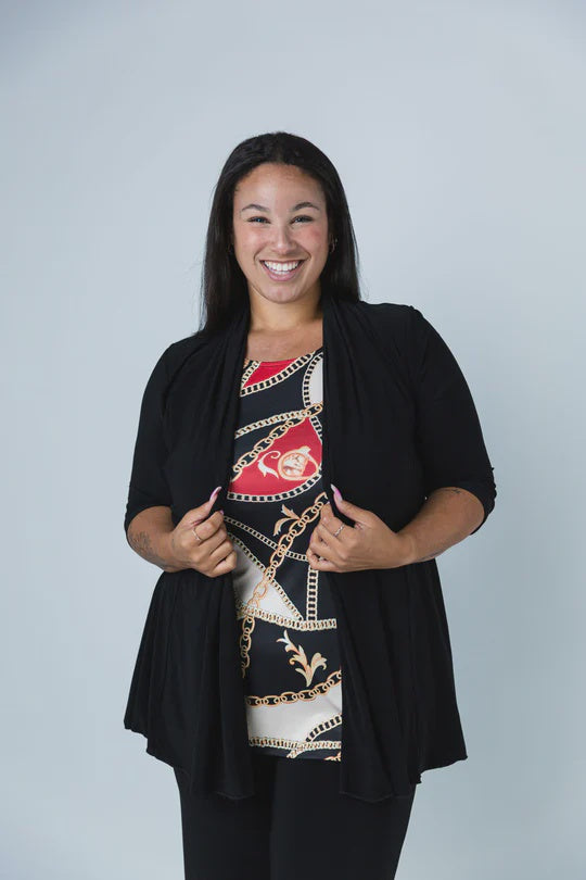 Perfect Black Open Jacket