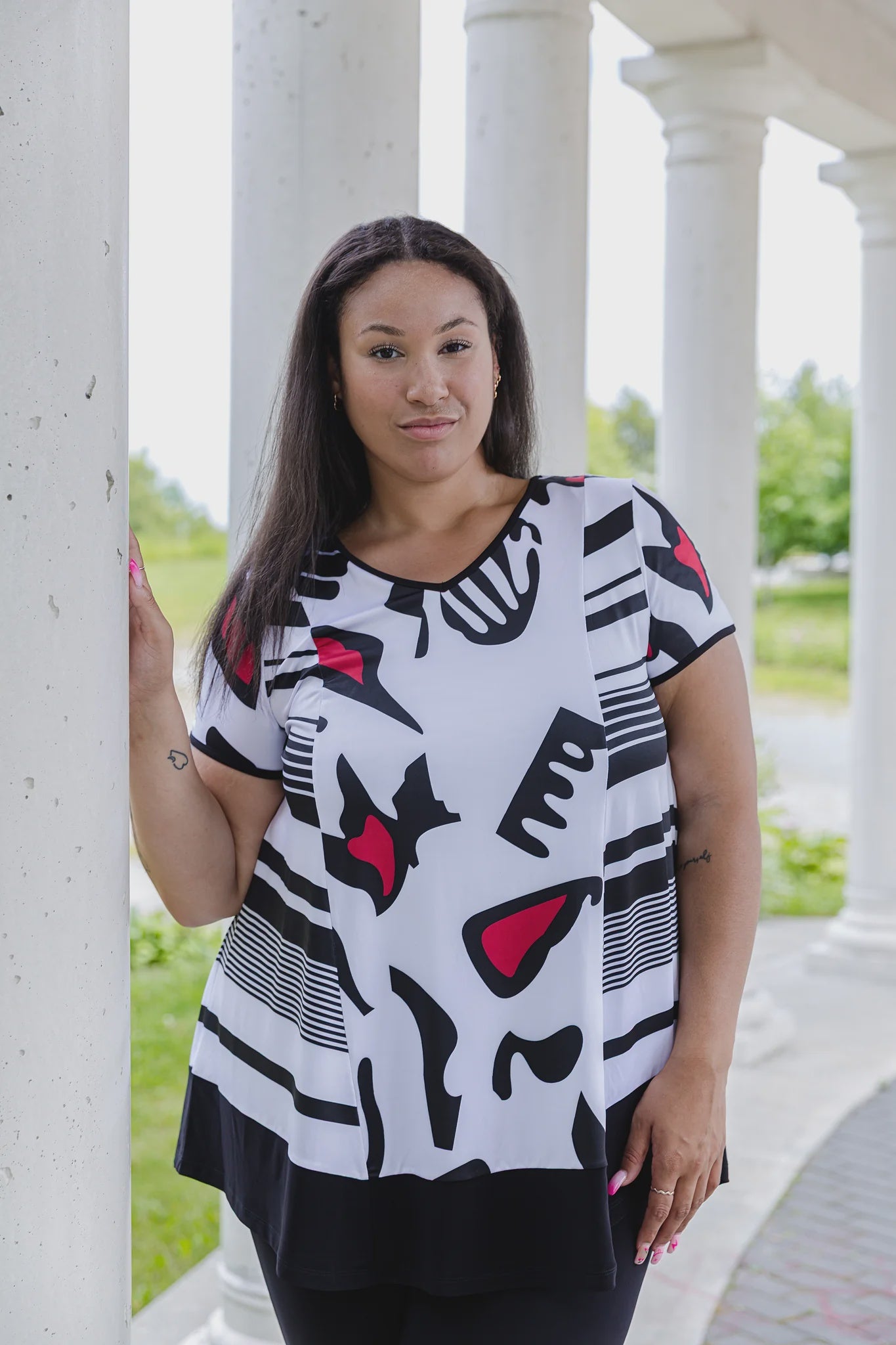 Splash Vneck Tunic