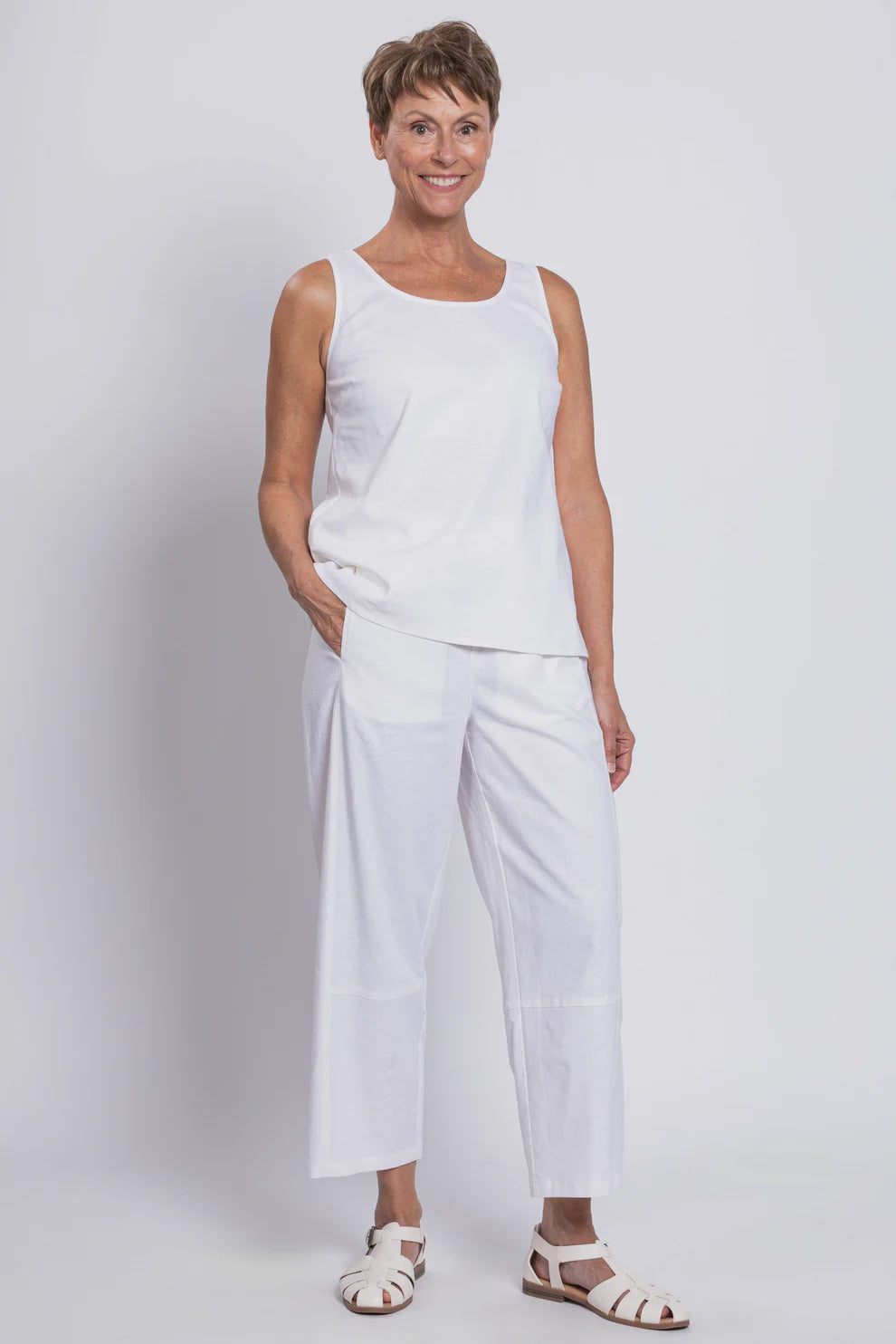 White Boardwalk Pants