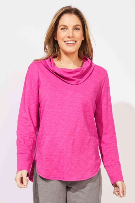 High Lo Cowl Top