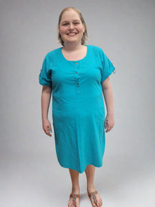 Turquoise Maddy Dress by Ezzewear (available in plus sizes)