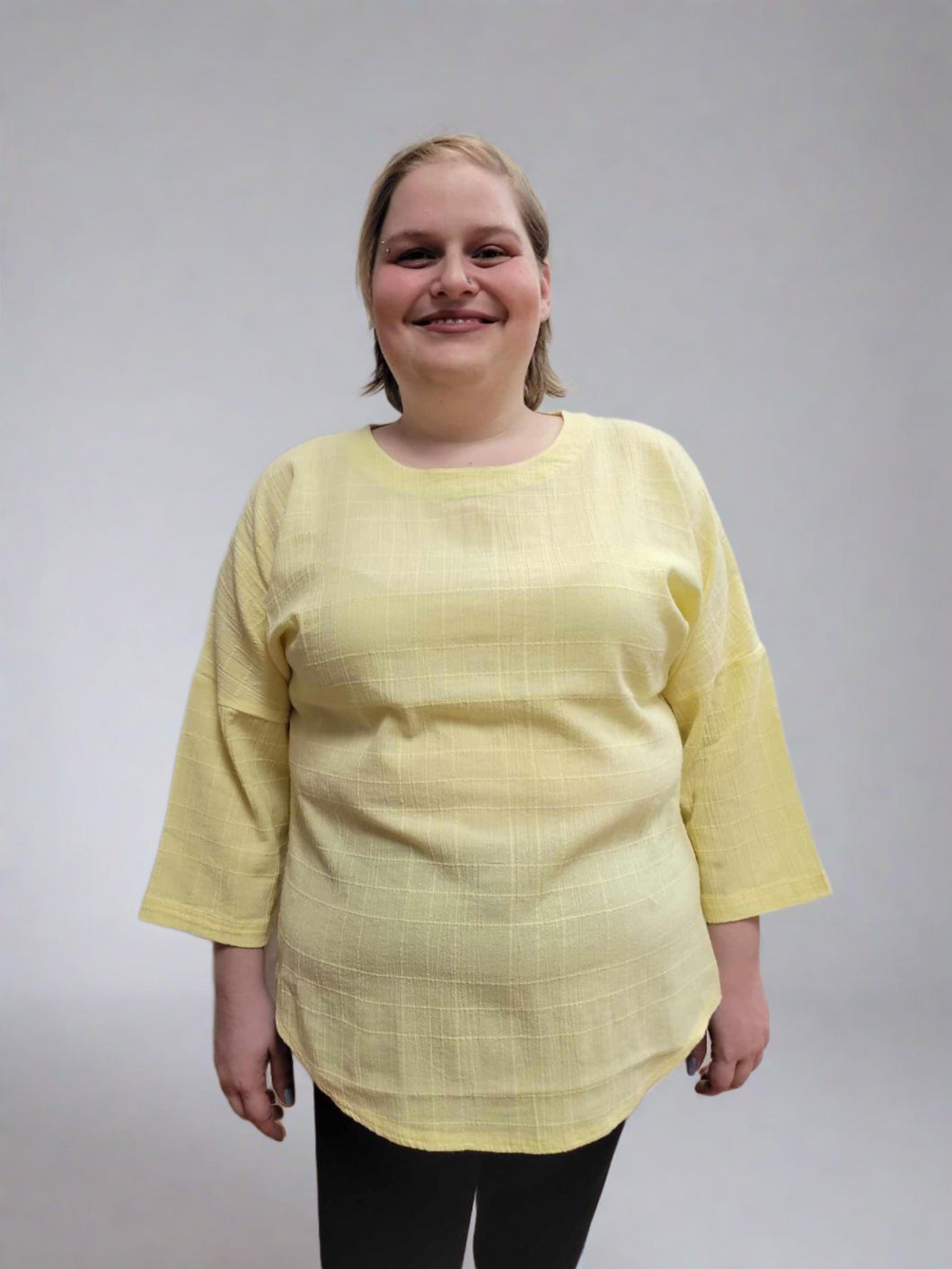 Rae Top in Yellow by Ezze Wear (available in plus sizes)