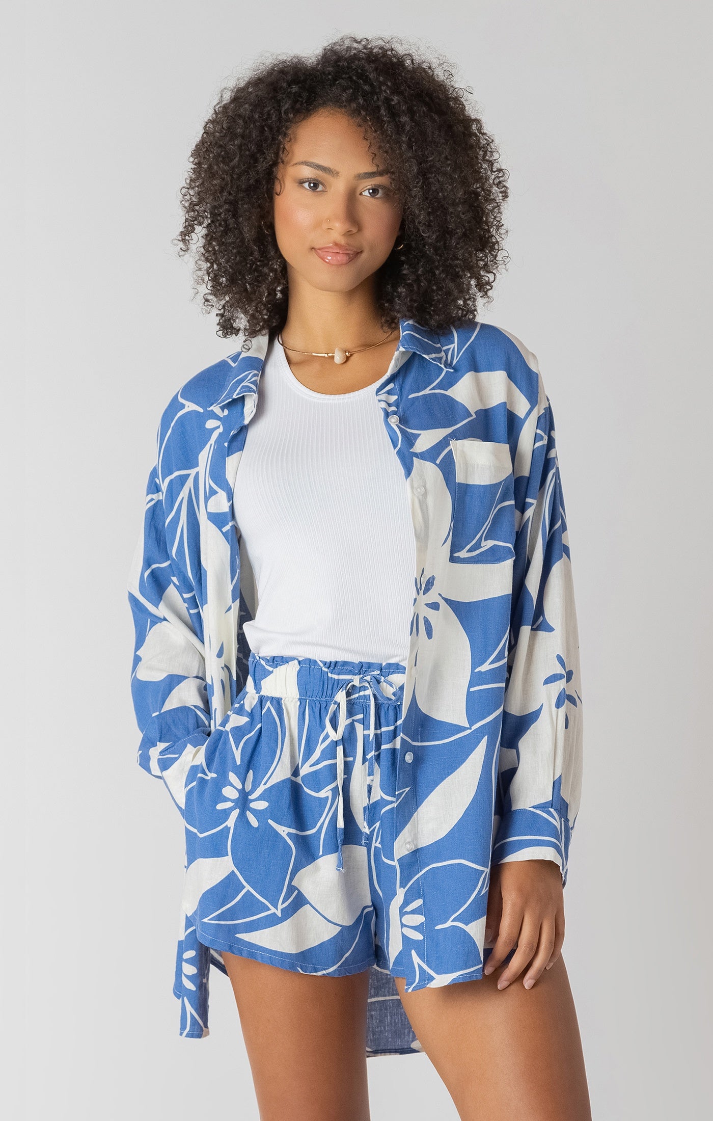 Floral Linen Shirt