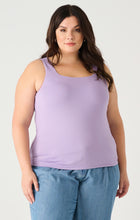 Load image into Gallery viewer, SQUARE NECK TANK in LAVENDER by Dex (available in plus sizes)
