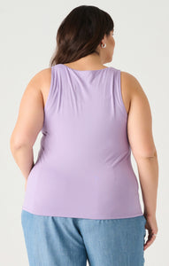 SQUARE NECK TANK in LAVENDER by Dex (available in plus sizes)