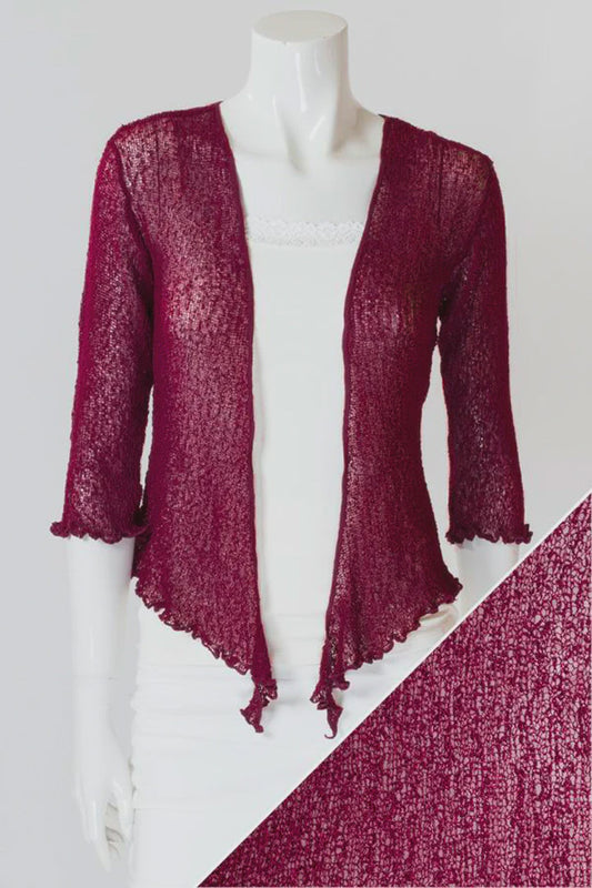 Maroon Short Shrug