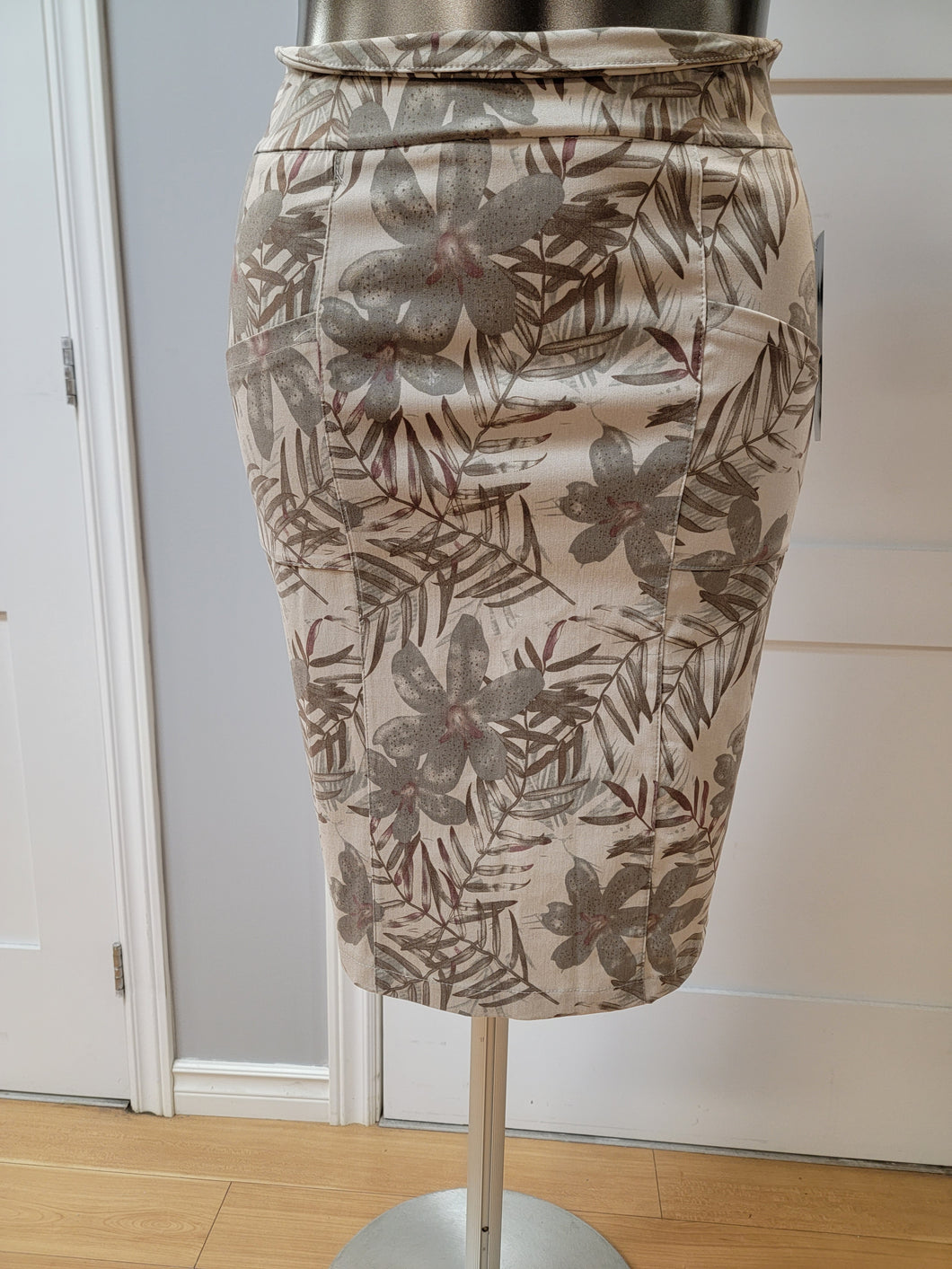 Tropical Patterned Skirt by Artex (available in plus sizes)