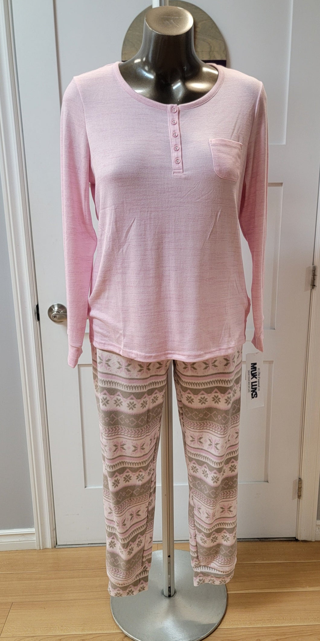 Muk Luks PJ Set Patterned Bottoms (available in plus sizes)