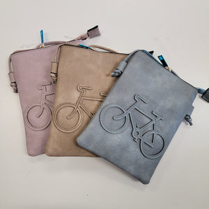 Bicycle Crossbody Faux Leather Purse