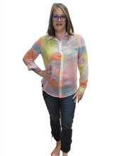 Load image into Gallery viewer, Printed Chiffon Button-Down Shirt by Charlie B
