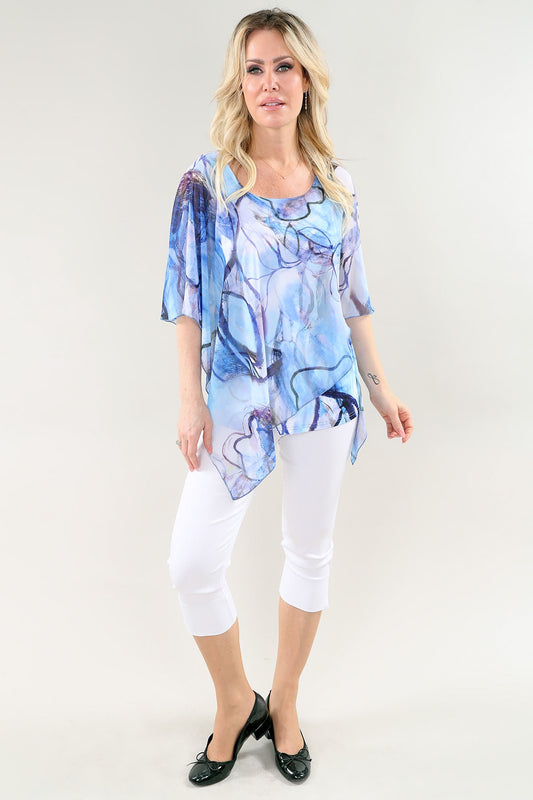 Printed Chiffon Top