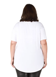 Rounded Hem T-Shirt by Dex (available in plus sizes)