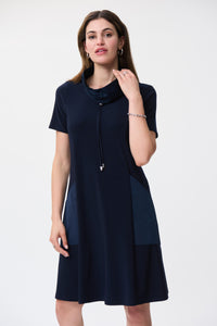 A-Line Dress With Gathered Neckline by Joseph Ribkoff (available in plus sizes)
