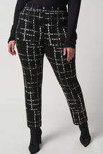 Load image into Gallery viewer, Plaid Slim-Fit Pants by Joseph Ribkoff (available in plus sizes)
