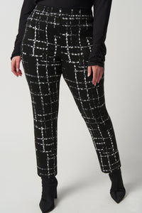 Plaid Slim-Fit Pants by Joseph Ribkoff (available in plus sizes)