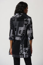 Load image into Gallery viewer, Wording Print Sweater Knit Tunic- Joseph Ribkoff
