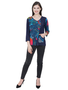 3/4 Sleeve Kaara Top by Parsley and Sage (available in plus sizes)
