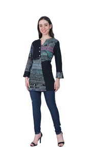 Colour Block Tunic by Parsley and Sage (available in plus sizes)