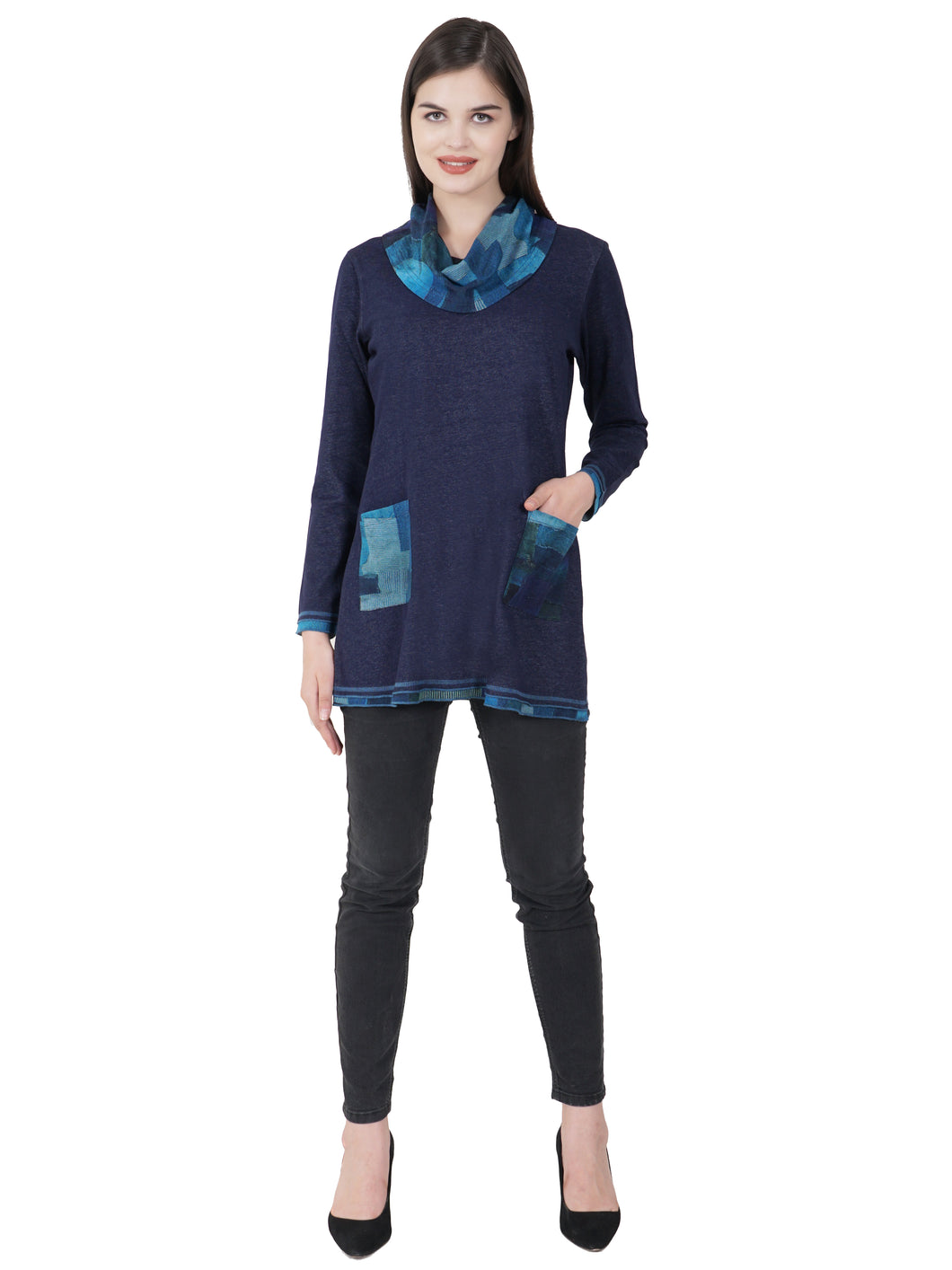 Cowl Neck Tunic by Parsley and Sage (available in plus sizes)