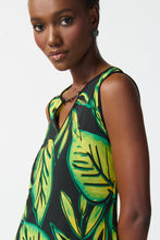 Load image into Gallery viewer, Tropical Print Silky Knit A-line Dress by Joseph Ribkoff (available in plus sizes)
