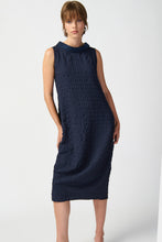 Load image into Gallery viewer, Textured Woven Sleeveless Cocoon Dress by Joseph Ribkoff (available in plus sizes)
