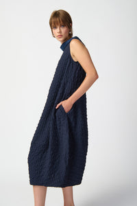 Textured Woven Sleeveless Cocoon Dress by Joseph Ribkoff (available in plus sizes)
