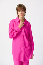 Load image into Gallery viewer, Long Textured Woven High-Low Blouse by Joseph Ribkoff (available in plus sizes)
