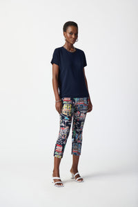 Scenery Print Millennium Pull-On Pants by Joseph Ribkoff (available in plus sizes)