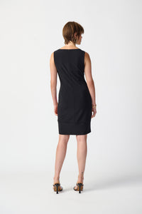 Abstract Print Silky Knit Sheath Dress by Joseph Ribkoff (available in plus sizes)