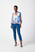 Load image into Gallery viewer, Slim Crop Jeans with Embellished Hem by Joseph Ribkoff (available in plus sizes)
