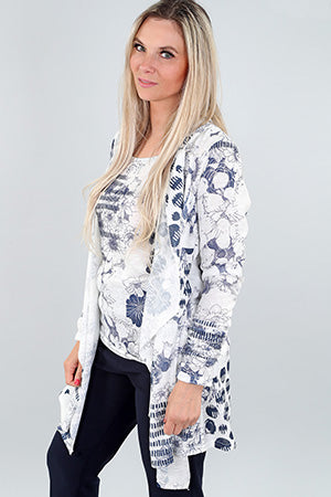 Pretty Patterned Cardigan by Michael Tyler