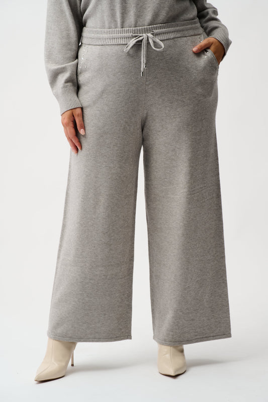 Wide Leg Pull-On Pants