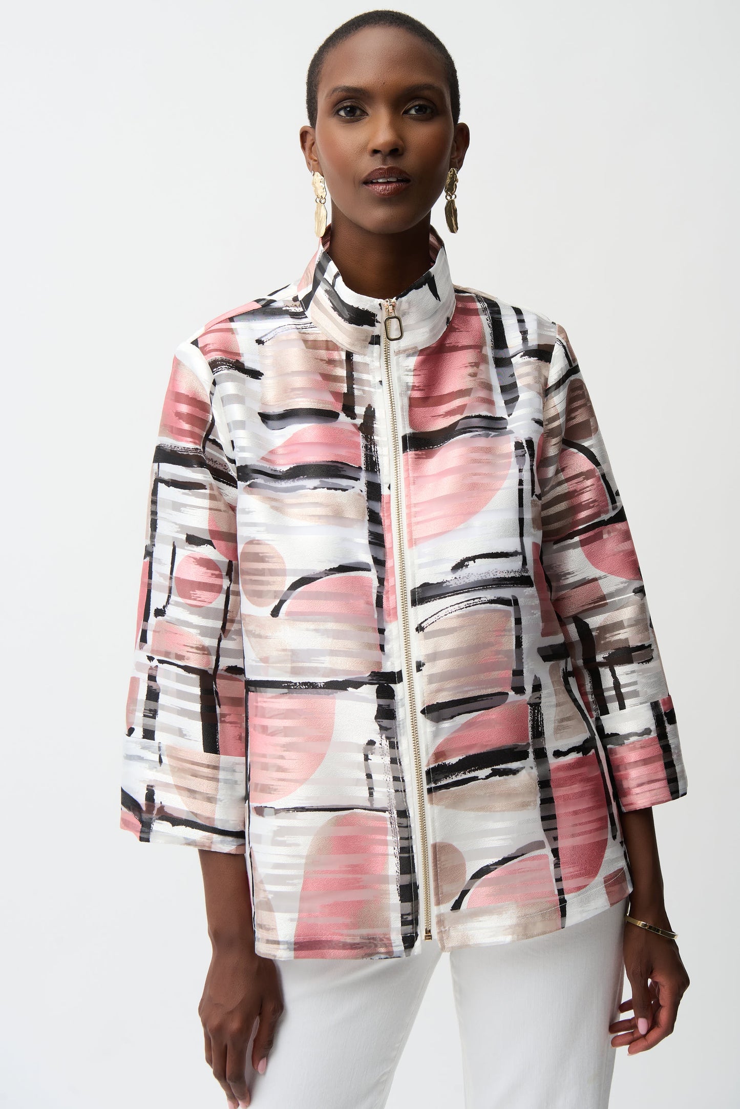 Abstract Print  Jacket