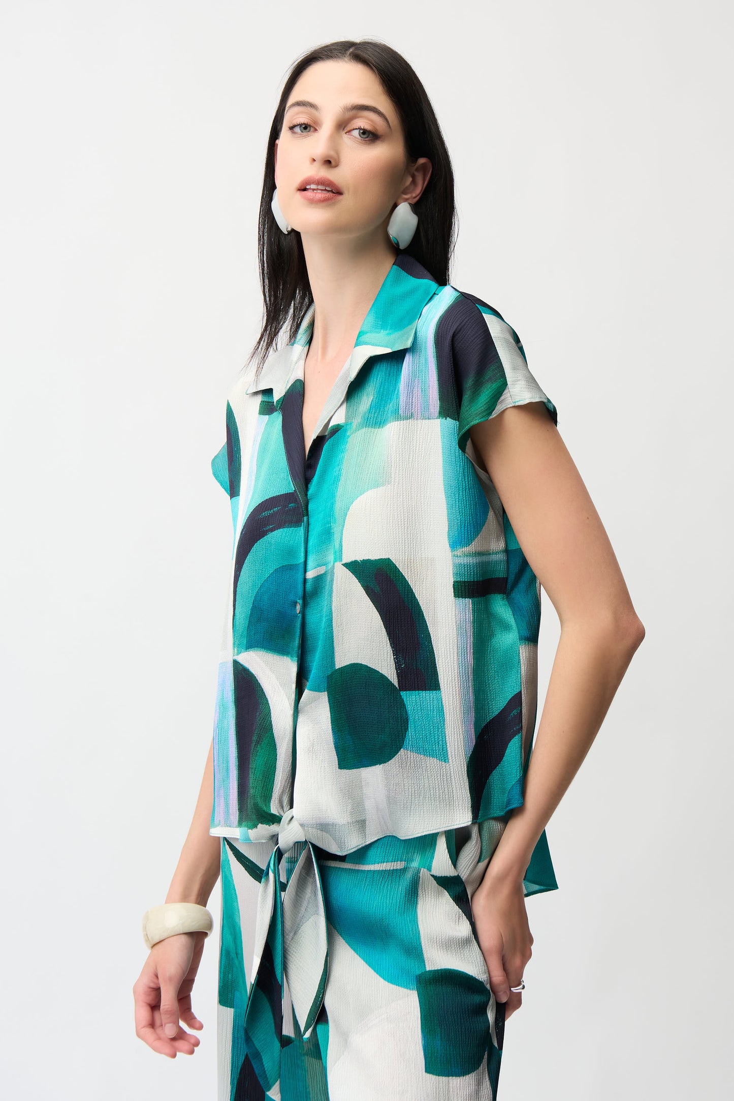 Boxy Top with Front Ties