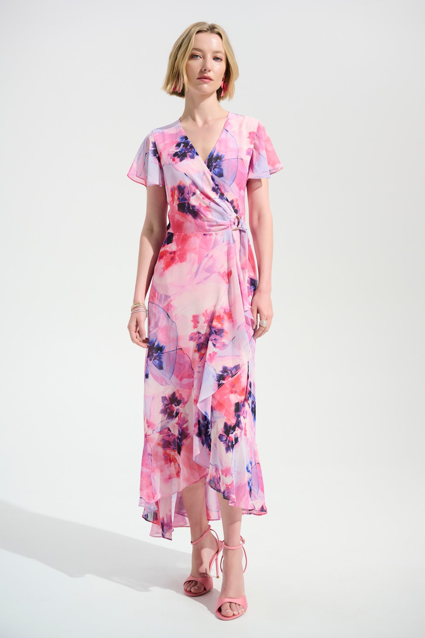 Chiffon Wrap Dress