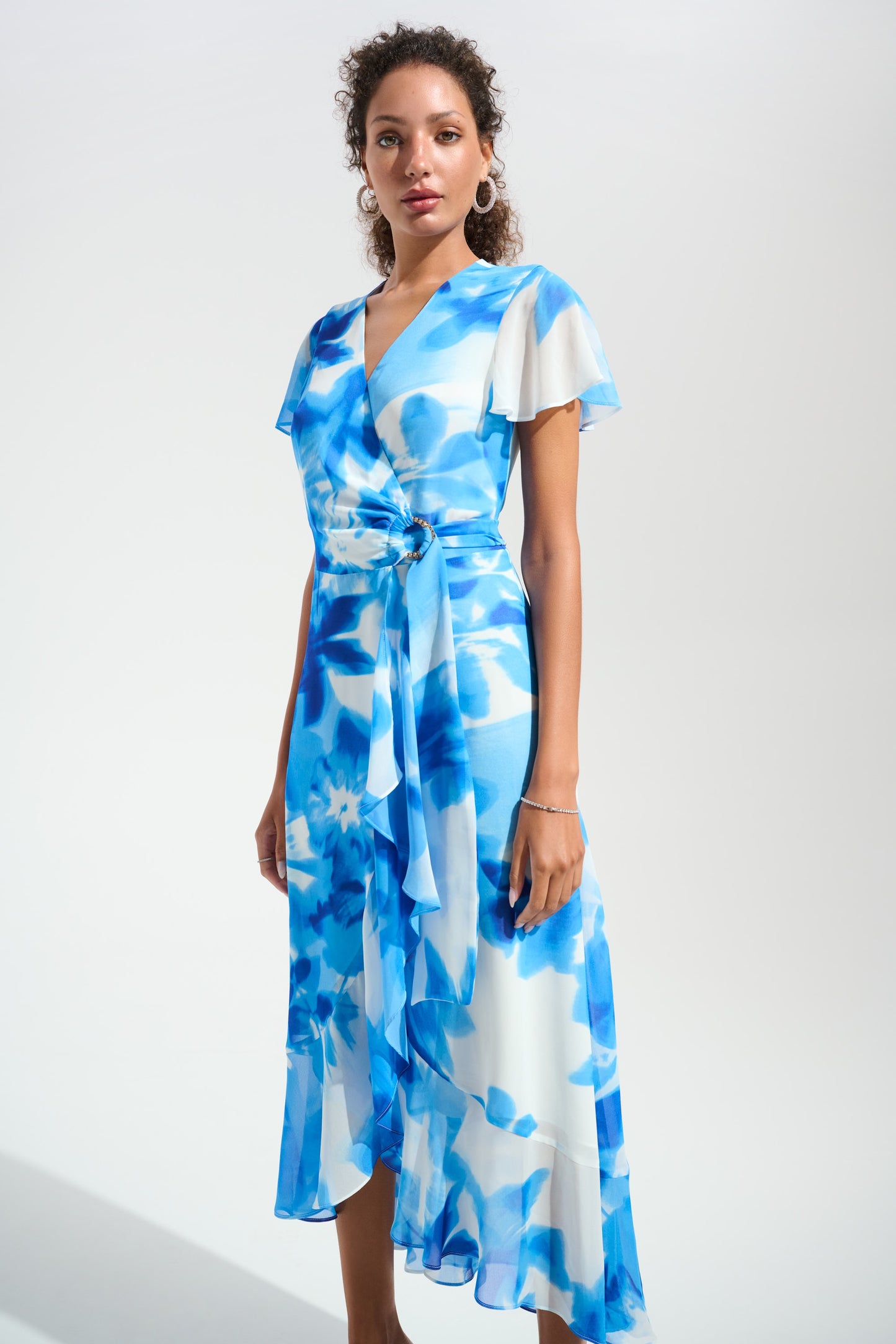 Printed Wrap Dress