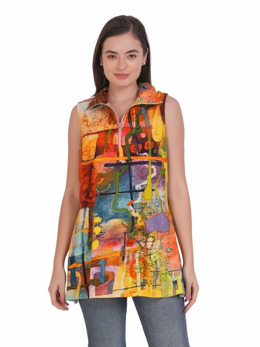 Sleeveless Cotton Tunic