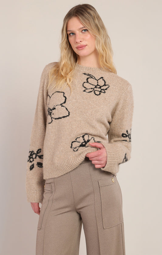 Flower Crewneck Sweater