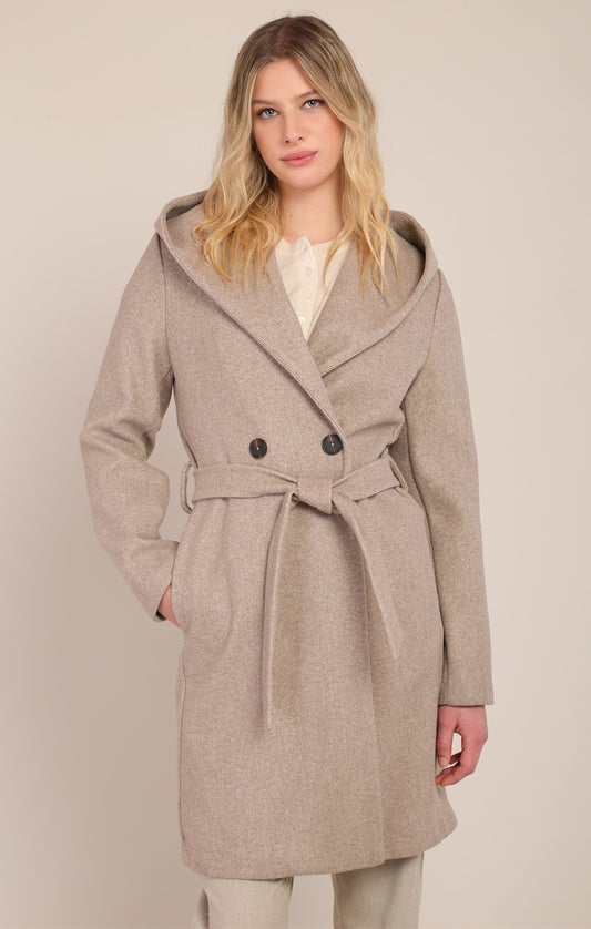 Belted Hooded Coat 2026