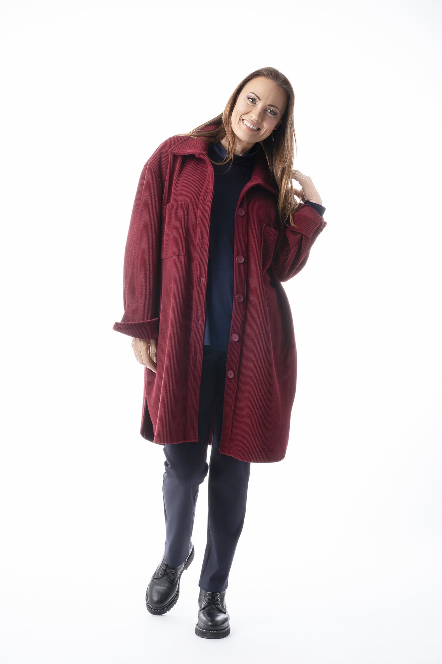 Garnet Ribbed Jacket