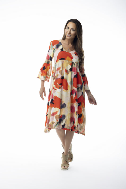 White/Orange Dress