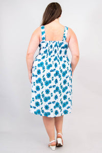 Shauna Dress, Aster, Linen Bamboo by Blue Sky Clothing Co