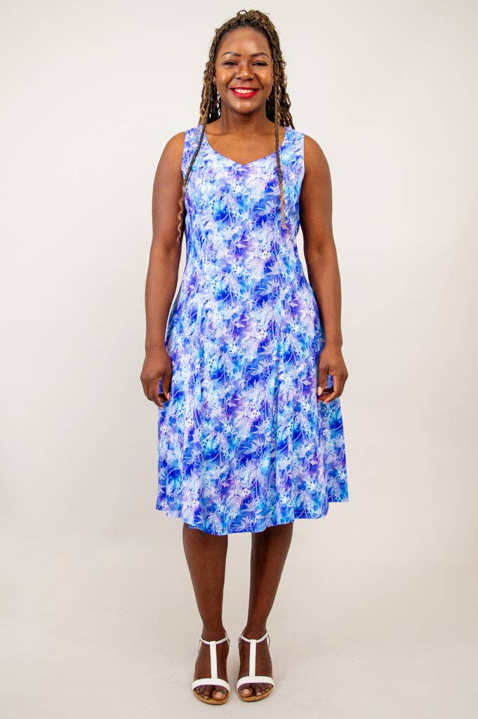 Sweet Sara Dress, Dotty, Linen Bamboo by Blue Sky Clothing Co