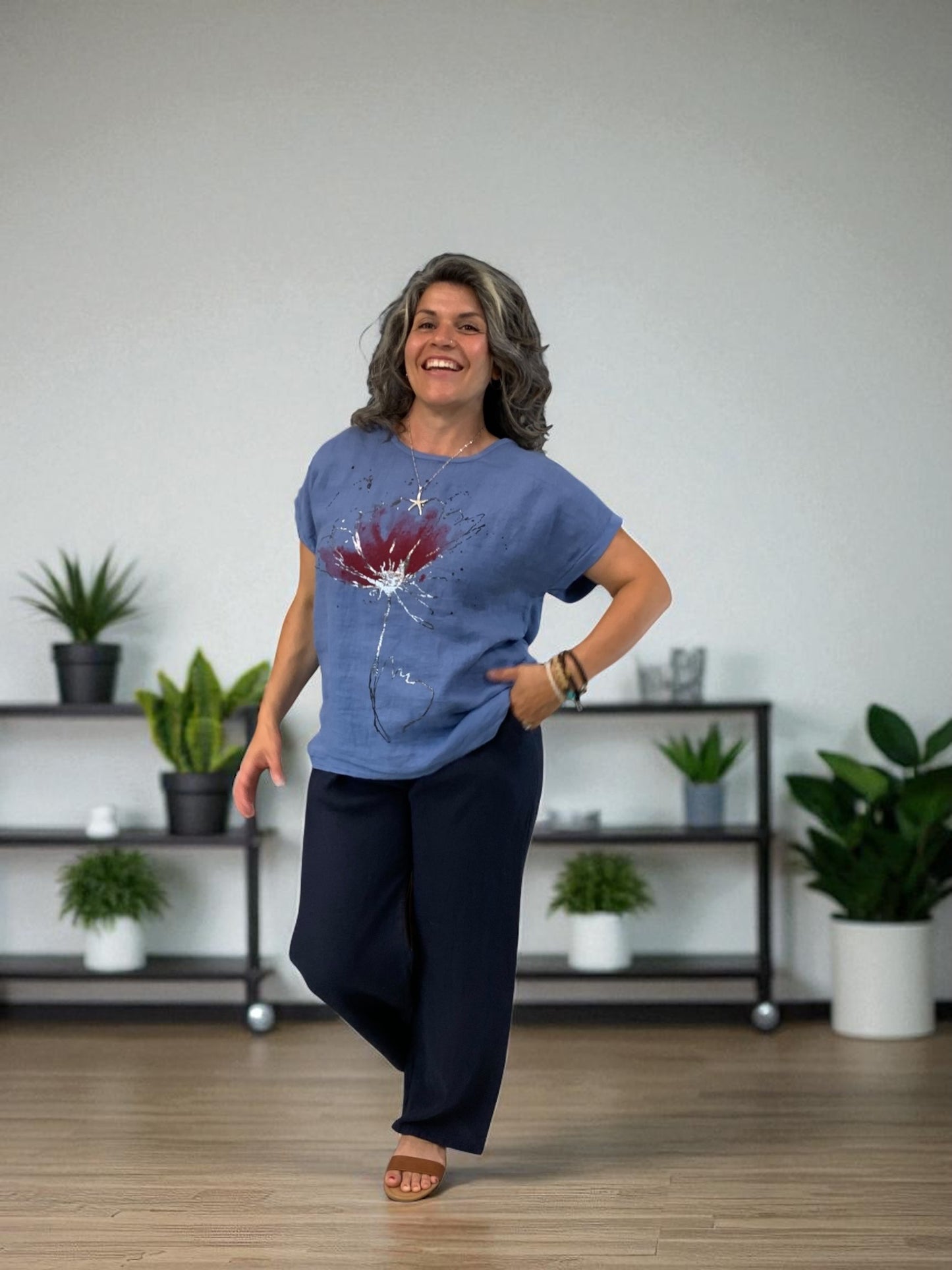 Blue Poppy Top