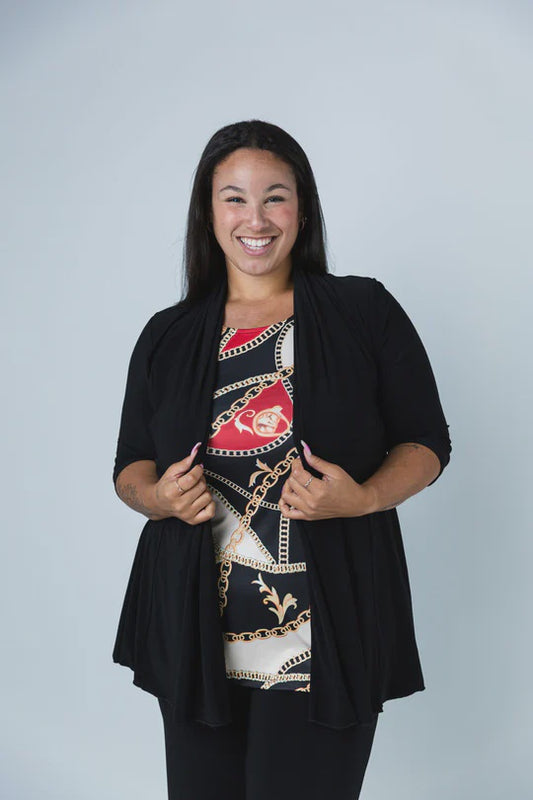 Perfect Black Open Jacket